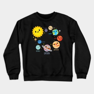 Kid's Solar System ' Science Planet Crewneck Sweatshirt